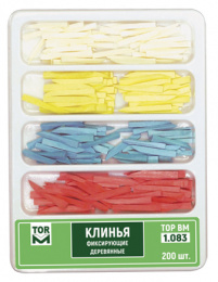 Клинья деревянные, 4-x типов  200шт, "ТОР ВМ"