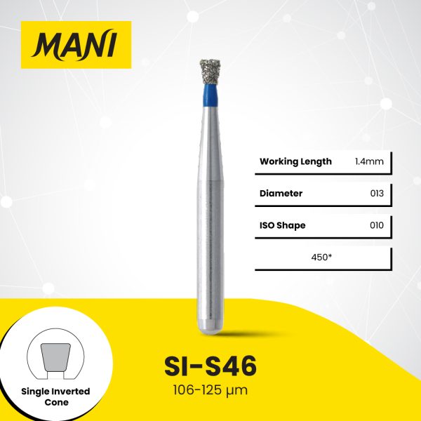 Боры алмазные,SI-S46(синие), MANI, упак(5шт)