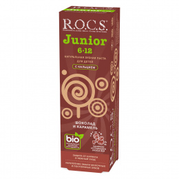 Зубная паста R.O.C.S. Junior Шоколад и Карамель от 6-12 лет 74гр.