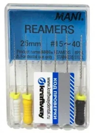 Reamers №15-40 MANI 6шт, 25мм