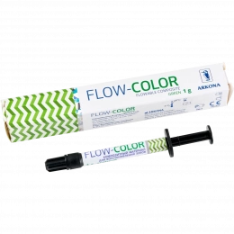 FLOW-COLOR - композитный материал для восстановления зубов, шпр. 1 гр (цвет Green)
