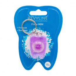 Зубная нить Revyline floss mini вощеная 15 м, дорожный брелок, 15 м 