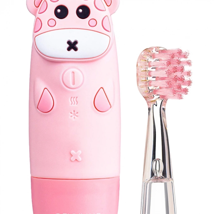 Детская электрическая звуковая зубная щетка Revyline RL 025 Baby, розовая