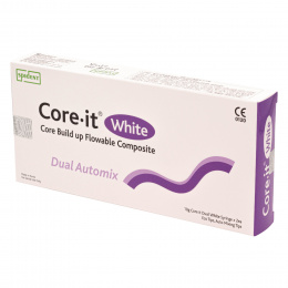 Core.it Dual white (10г*2шприца, пластина для смешивания) - материал композитный фторсодержащий. Spi