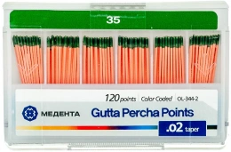Гуттаперчевые штифты (120 шт.) МЕТА №35