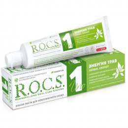 Зубная паста R.O.C.S. UNO Herbal Энергия трав 74г.