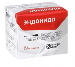 Эндонидл - эндодонтические иглы  (0.4*38мм) 100 шт