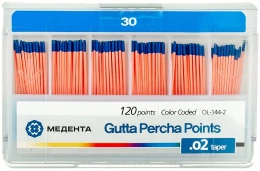 Гуттаперчевые штифты (120 шт.) МЕТА №30