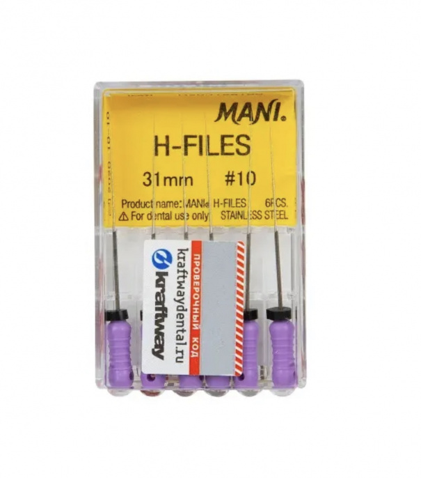 H-Files №10 MANI 6шт, 31мм