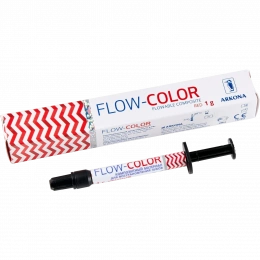 FLOW-COLOR - композитный материал для восстановления зубов, шпр. 1 гр (цвет Red)