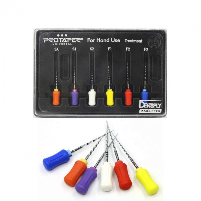 ProTaper Hand Use, ассортимент , 6шт, Maillefer