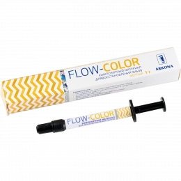 FLOW-COLOR - композитный материал для восстановления зубов, шпр. 1 гр (цвет Yellow)