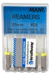 Reamers №08 MANI 6шт, 25мм