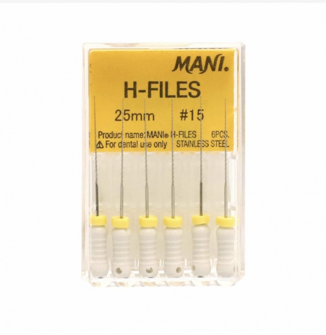H-Files №15 MANI 6шт, 25мм