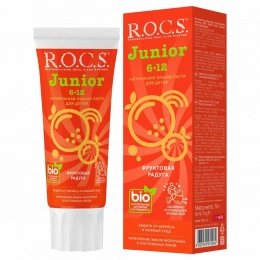 Зубная паста R.O.C.S. Junior Фруктовая радуга от 6-12 лет 74 гр.