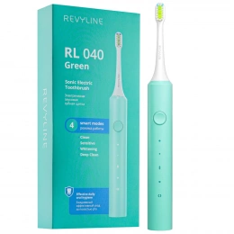 Электрическая звуковая зубная щетка Revyline RL 040, зеленая