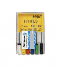 H-Files №45-80 MANI 6шт, 31мм