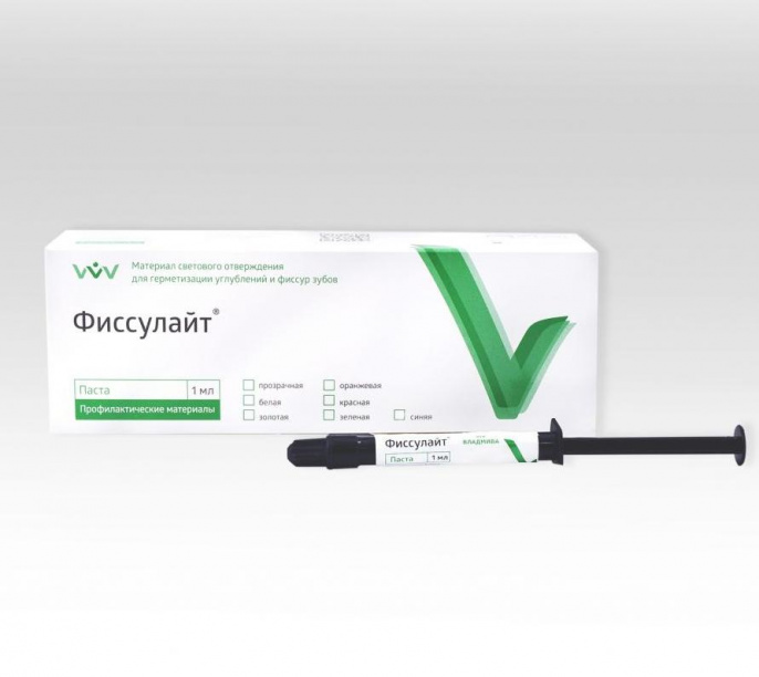 Фиссулайт колор 1мл,Владмива белый