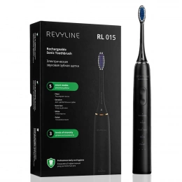Электрическая звуковая зубная щетка Revyline RL 015, черная
