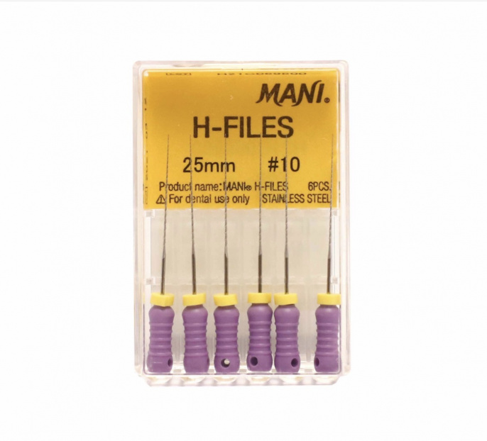 H-Files №10 MANI 6шт, 25мм
