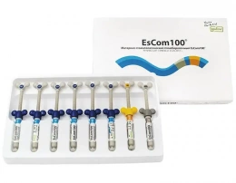 EsCom 100 Kit набор 8*4 гр ( А2/A2/A2/А3/А3/A3,5/OA3/B2) - светоотверждаемый пломб-й материал