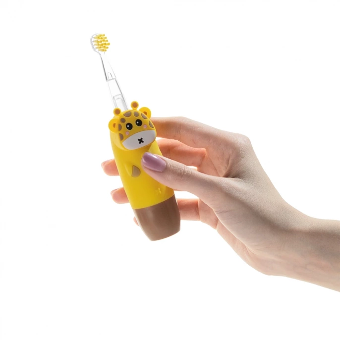 Детская электрическая звуковая зубная щетка Revyline RL 025 Baby, желтая