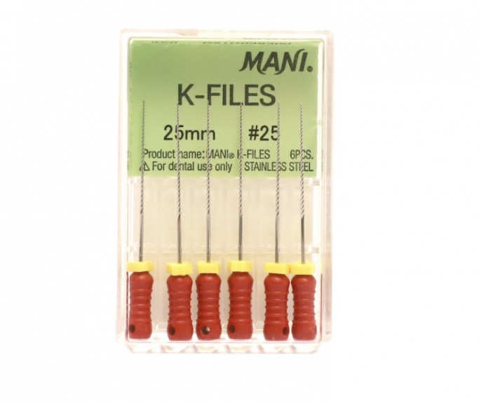 K-Files №25  MANI 6шт, 25мм