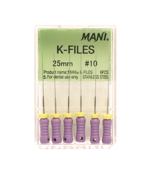 K-Files №10  MANI 6шт, 25мм