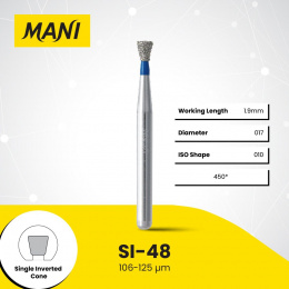 Боры алмазные,SI-48(синие) MANI, упак(5шт)