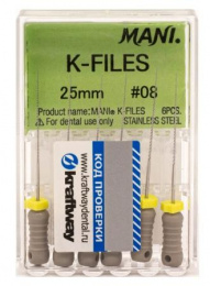 K-Files №08 MANI 6шт, 25мм