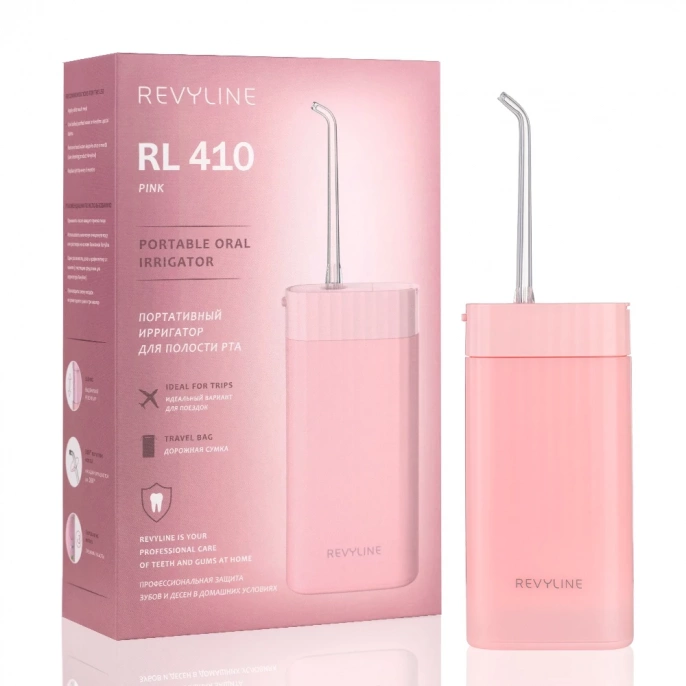 Ирригатор портативный Revyline RL 410, розовый
