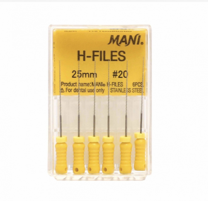 H-Files №20 MANI 6шт, 25мм