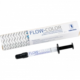 FLOW-COLOR - композитный материал для восстановления зубов, шпр. 1 гр (цвет White))