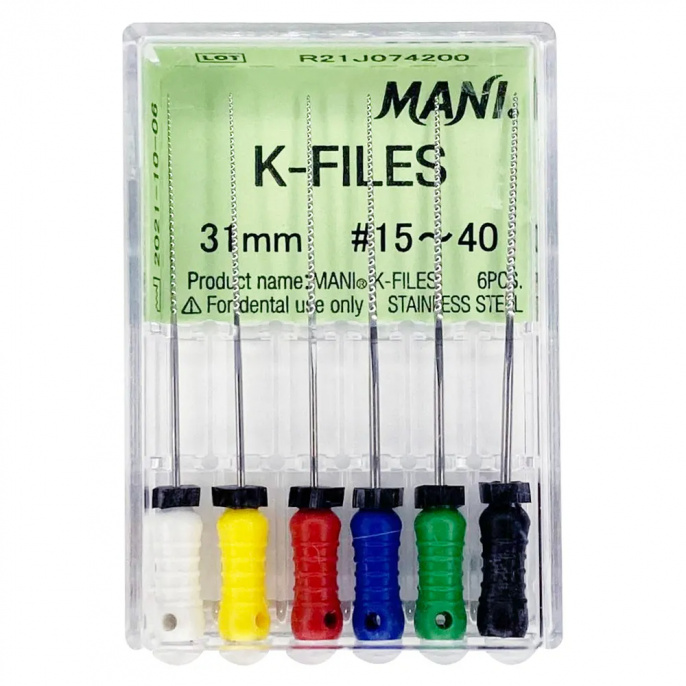 K-Files №15-40  MANI 6шт, 31мм