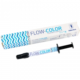 FLOW-COLOR - композитный материал для восстановления зубов, шпр. 1 гр (цвет Blue)