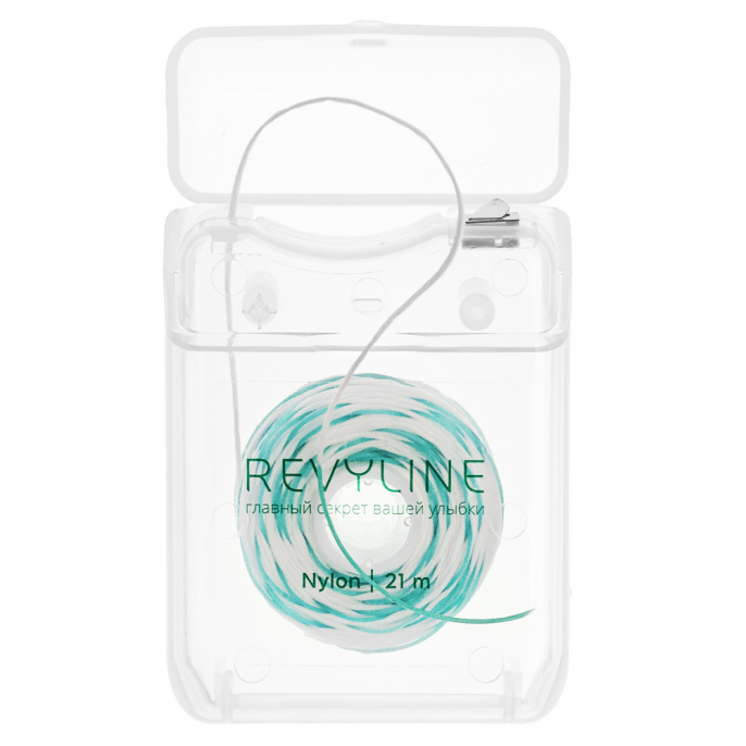 Revyline SmartFloss зубная нить, невощёная, 21 м  (50 отрезков)