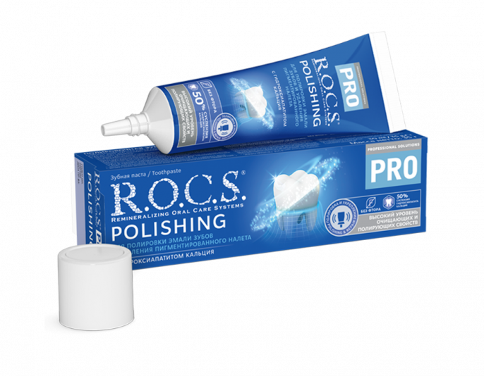 Зубная паста R.O.C.S. Pro Polishing Полировочная 74г.