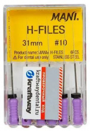 H-Files №10 MANI 6шт, 31мм