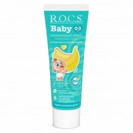 Зубная паста R.O.C.S. Baby Банановый микс от 0-3 лет 45гр.