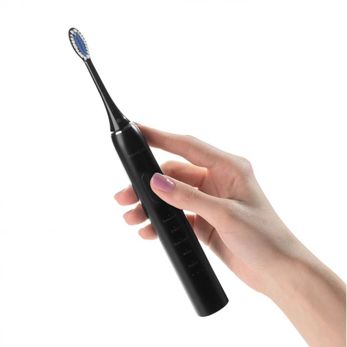 Электрическая звуковая зубная щетка Revyline RL 015, черная