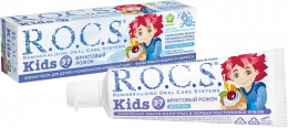 Зубная паста R.O.C.S. Kids Фруктовый рожок от 3-7 лет 45гр.