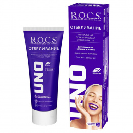 Зубная паста R.O.C.S. UNO Whitening Отбеливание 74г.