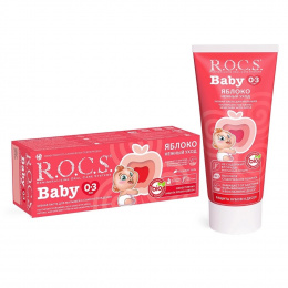 Зубная паста R.O.C.S. Baby Яблоко от 0-3 лет 45гр.