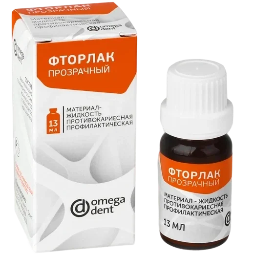 Фторлак (прозрачный) 13мл  НФК Омега